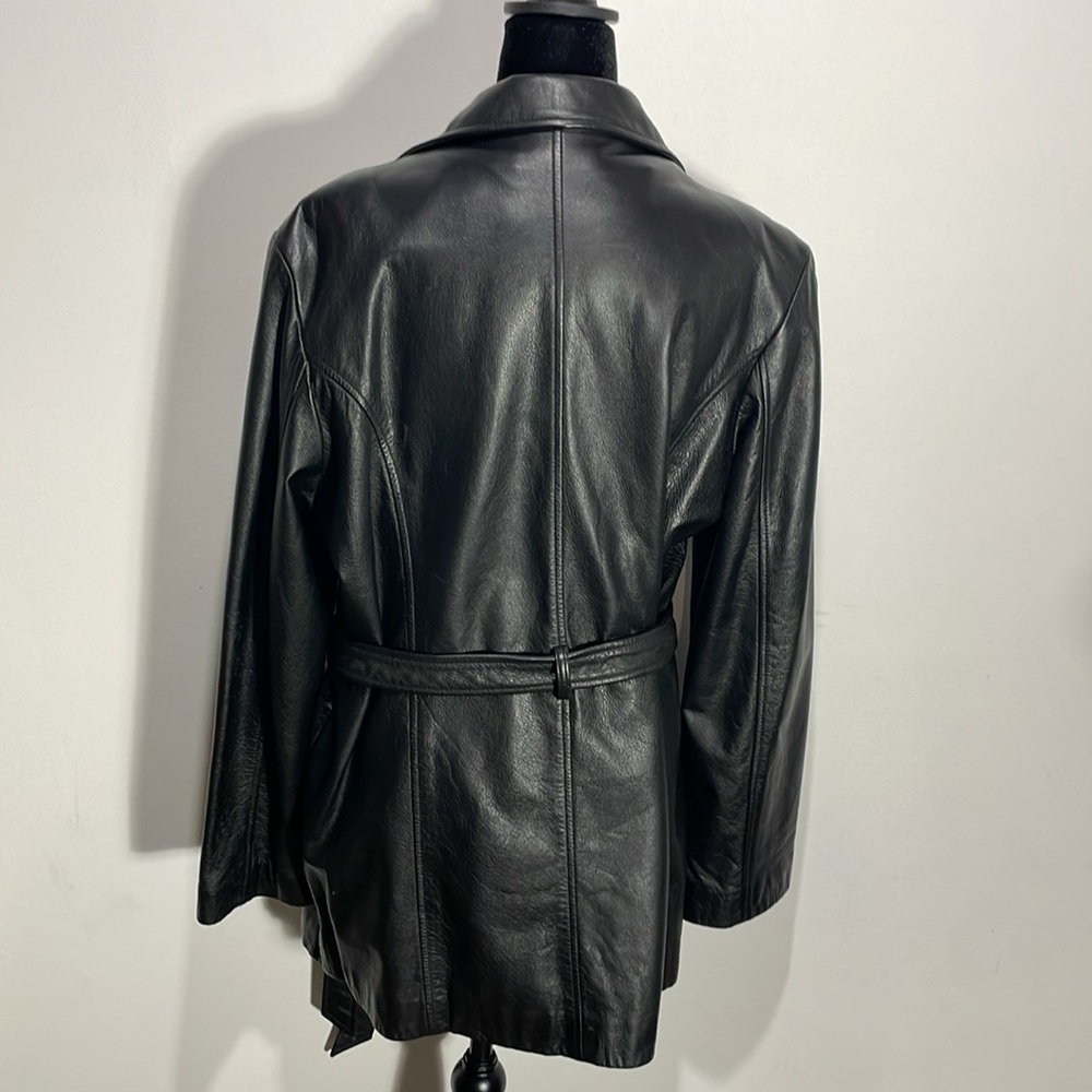 Leather jacket black - size large - Picture 9 of 16